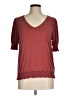Green Envelope Burgundy Short Sleeve Top Size M - photo 1