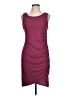 Leith Solid Burgundy Casual Dress Size L - photo 1