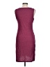 Leith Solid Burgundy Casual Dress Size L - photo 2