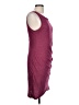 Leith Solid Burgundy Casual Dress Size L - photo 4