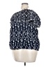 Evans 100% Cotton Blue Short Sleeve Blouse Size 24 - photo 5