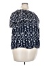 Evans 100% Cotton Blue Short Sleeve Blouse Size 24 - photo 4