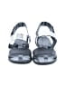 Vince. 100% Leather Silver Black Sandals Size 9 - photo 2