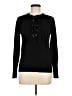 Qi 100% Cashmere Black Cashmere Pullover Sweater Size M - photo 1