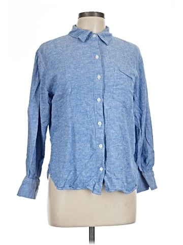 Banana Republic Factory Store Long Sleeve Button-Down Shirt (view 1)