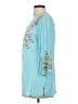 Soft Surroundings Teal 3/4 Sleeve Blouse Size XS - photo 5