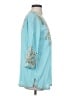 Soft Surroundings Teal 3/4 Sleeve Blouse Size XS - photo 4
