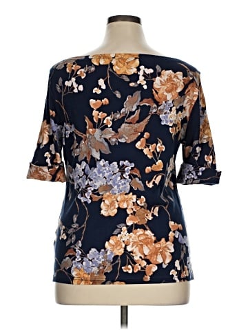 Lauren by Ralph Lauren 3/4 Sleeve T-Shirt (view 2)