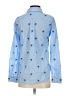 Talbots 100% Cotton Stars Blue Long Sleeve Button-Down Shirt Size XS - photo 2