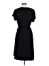 Attention Solid Black Casual Dress Size L - photo 2