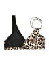 Unbranded Animal Print Black Swimsuit Top Size S - photo 1