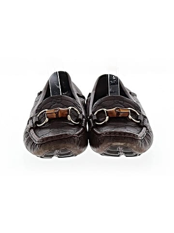 Gucci Guccissima Leather Bamboo Horsebit Slip On Loafers (view 2)