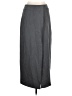 Commense 100% Polyester Solid Gray Casual Skirt Size L - photo 1