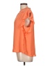 Liz Claiborne 100% Polyester Orange Short Sleeve Blouse Size L - photo 5