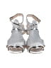 Elizabeth and James 100% Leather Metallic Silver Heels Size 8 1/2 - photo 2