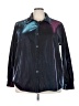 Unbranded Metallic Blue Long Sleeve Blouse Size XXXXL - photo 1