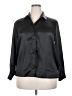 Anthony Richards 100% Polyester Metallic Black Long Sleeve Blouse Size 18 (petite) - photo 1