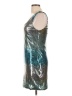 Lily Rose Metallic Silver Cocktail Dress Size L - photo 5