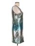 Lily Rose Metallic Silver Cocktail Dress Size L - photo 4