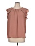 Liz Claiborne Brown Short Sleeve Blouse Size L - photo 1