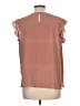 Liz Claiborne Brown Short Sleeve Blouse Size L - photo 2