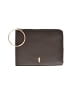 Thacker 100% Leather Brown Green Leather Wristlet One size - photo 1