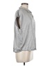 Marie Claire Gray Silver Sleeveless Button-Down Shirt Size M - photo 4
