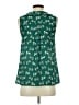ModCloth 100% Polyester Green Sleeveless Blouse Size S - photo 2