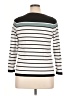 Pink Clover Stripes White Pullover Sweater Size XL - photo 2