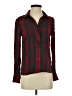 CAbi 100% Rayon Plaid Red Long Sleeve Button-Down Shirt Size XS - photo 1