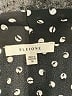 Pleione 100% Polyester Polka Dots Black Short Sleeve Blouse Size M - photo 7