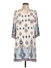 Unbranded Print Ivory Casual Dress Size L - photo 1
