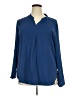 Timeson 100% Polyester Blue Long Sleeve Blouse Size XXL - photo 1