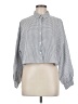 Assorted Brands Houndstooth Gray 3/4 Sleeve Blouse Size M - photo 1