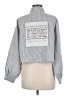 Assorted Brands Houndstooth Gray 3/4 Sleeve Blouse Size M - photo 2