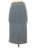 Ann Taylor LOFT Stripes Gray Casual Skirt Size XXS - photo 2