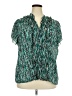 East5th Teal Short Sleeve Blouse Size 2X (estimated) - photo 1