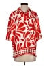 H&M 100% Polyester Print Red 3/4 Sleeve Blouse Size S - photo 1