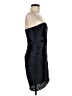 BCBGMAXAZRIA 100% Polyester Chevron-herringbone Black Cocktail Dress Size 6 - photo 4