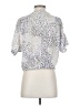 Rails Animal Print Silver Short Sleeve Blouse Size S - photo 2