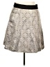 Narciso Rodriguez Chevron-herringbone Silver Casual Skirt Size 14 - photo 1
