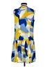 Nine West 100% Polyester Print Blue Casual Dress Size S - photo 2