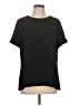 Worthington 100% Polyester Black Short Sleeve Top Size L - photo 1