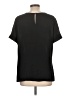 Worthington 100% Polyester Black Short Sleeve Top Size L - photo 2