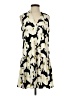 Nine West 100% Polyester Print Ivory Casual Dress Size S - photo 1