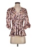 Alexis 100% Polyester Pink 3/4 Sleeve Blouse Size S - photo 1