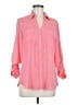 Express Pink 3/4 Sleeve Button-Down Shirt Size M - photo 1