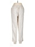 Caslon 100% Linen Ivory Linen Pants Size M - photo 2
