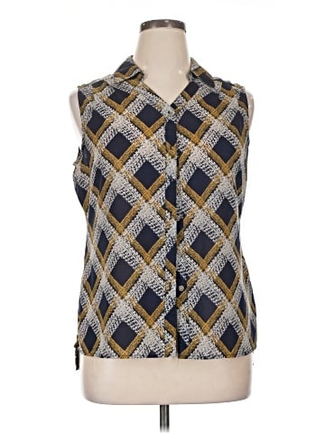 DressBarn Sleeveless Button-Down Shirt (view 1)