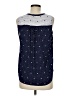 41Hawthorn 100% Polyester Polka Dots Blue Sleeveless Blouse Size M - photo 2